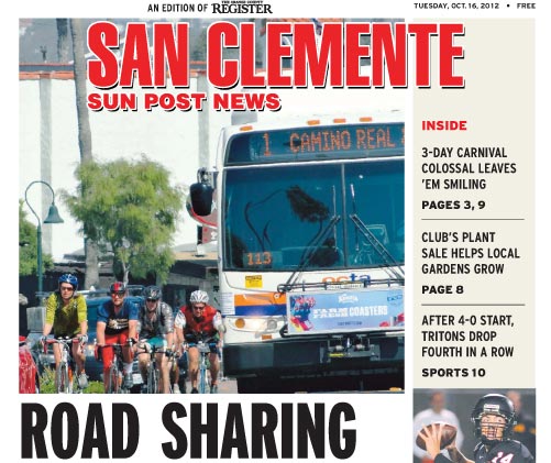 San Clemente Sun Post, Oct 16 2012 (PDF)